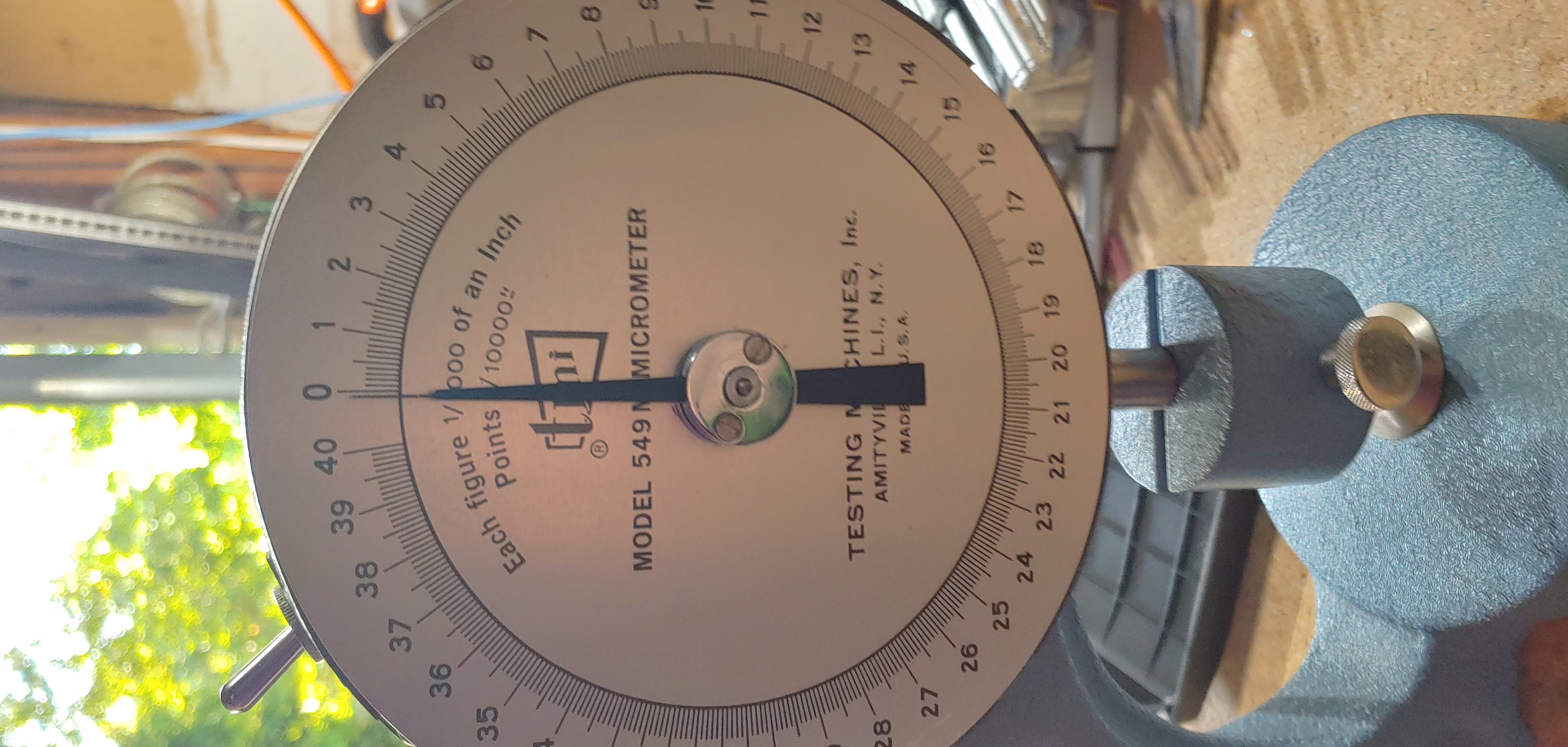 front view of a 549 Micrometer