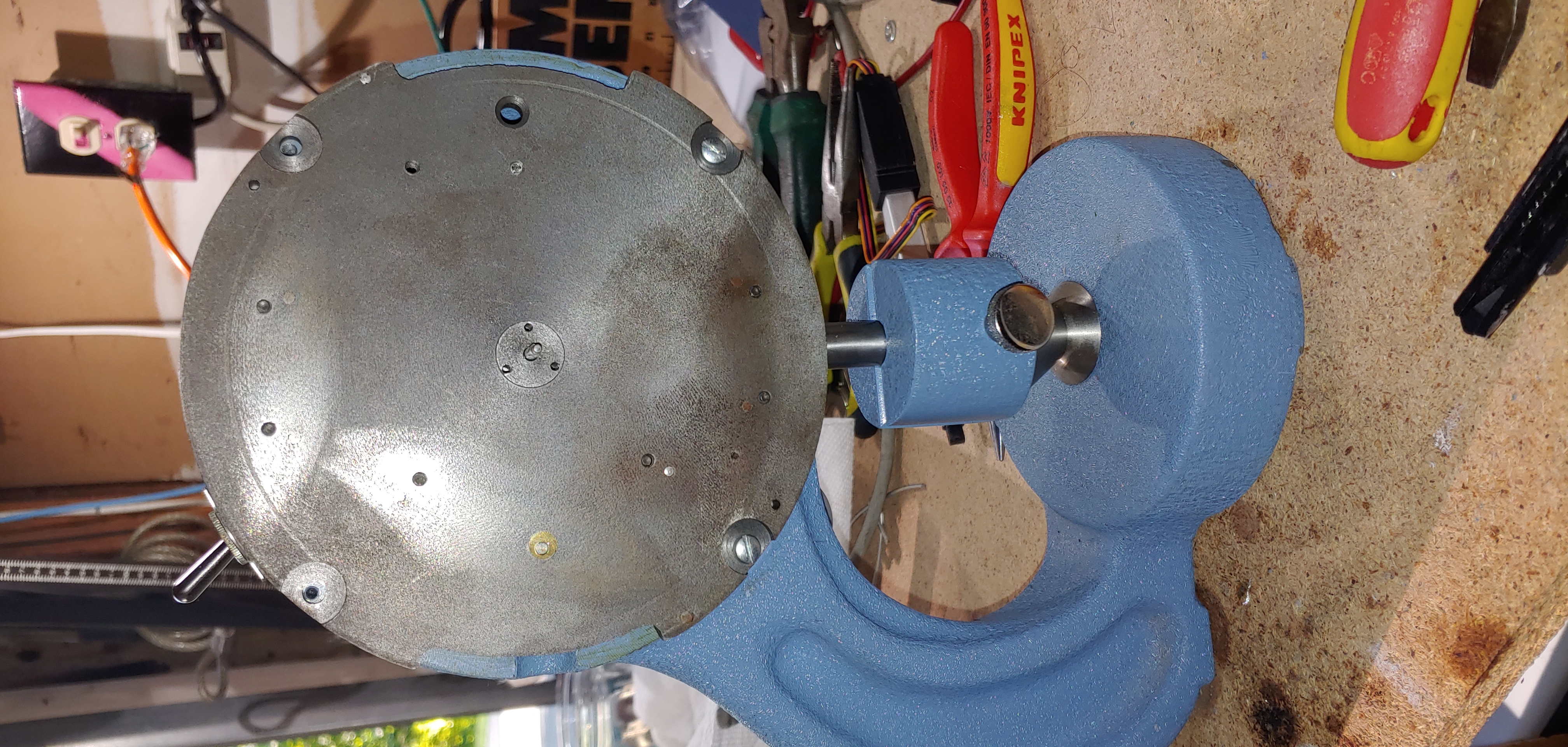 front view of a 549 Micrometer without the faceplate