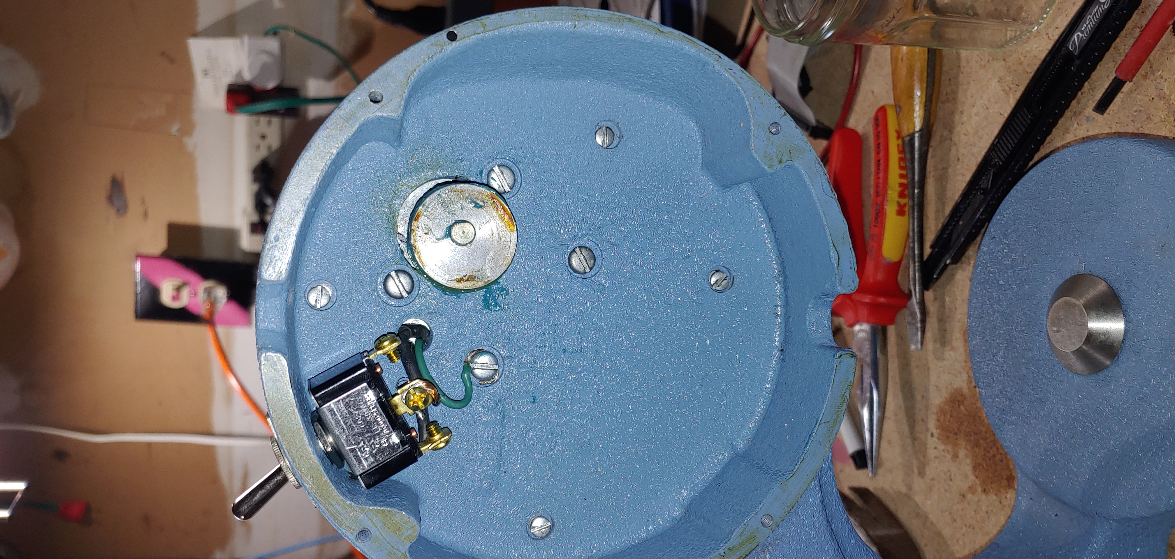 view of a 549  with the insides removed