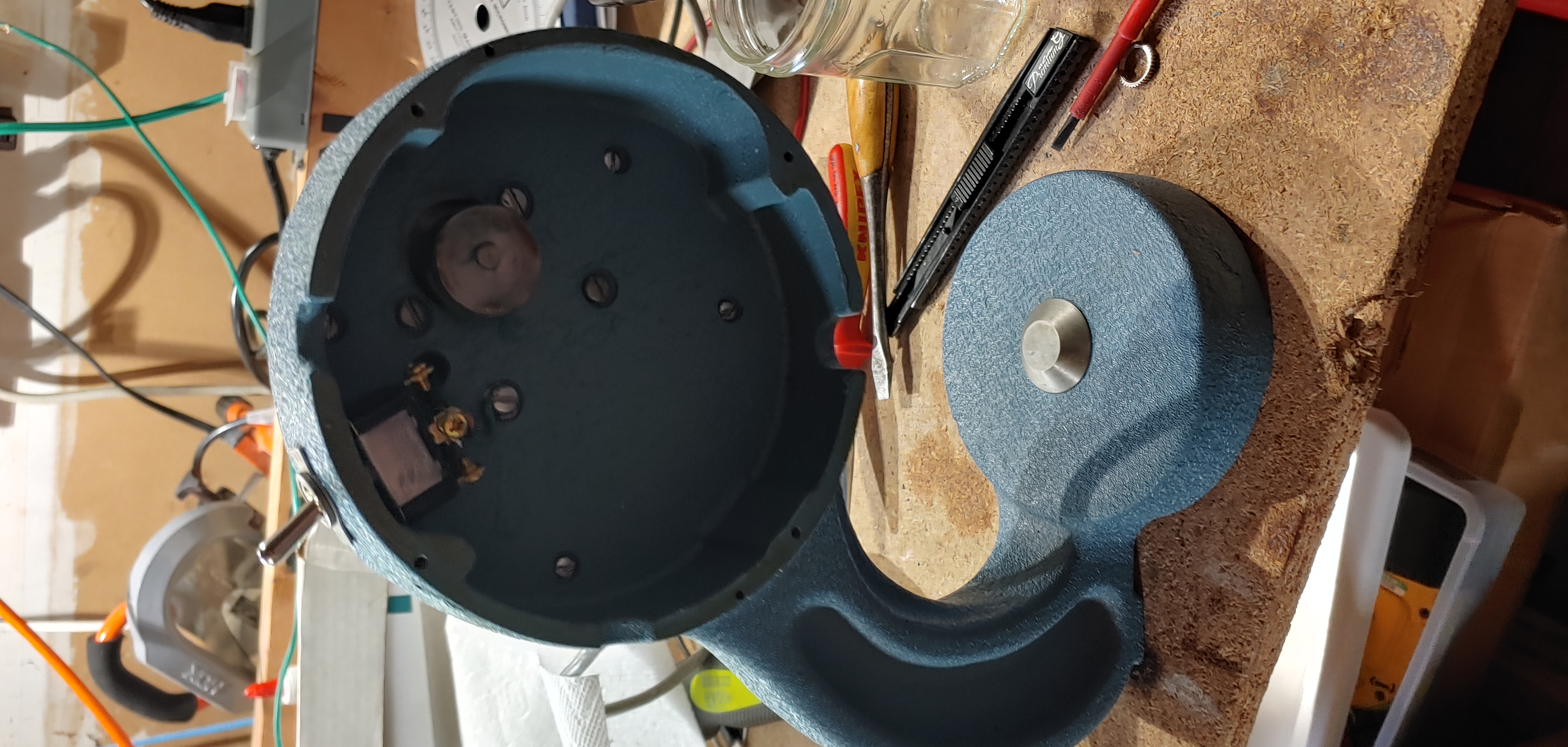 view of a 549  with the insides removed